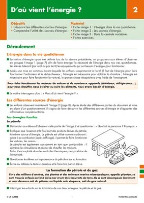 Les énergies (2) D'où vient l'energie ?