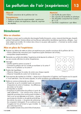 Les énergies (13) La pollution de l'air (expérience)