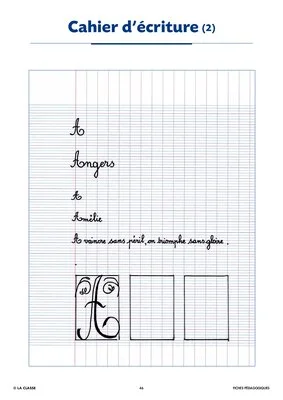 Cahiers d'écriture du CP au CM2