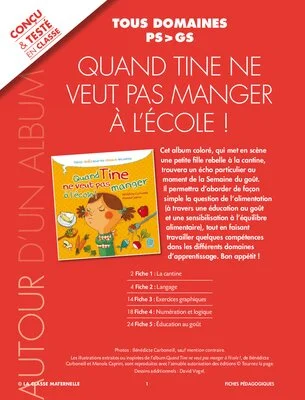 Quand Tine ne veut pas manger à l'école !