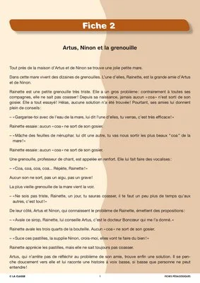 Artus et Ninon (2). La grenouille