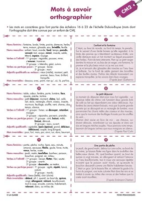 Une année de dictées CM2 novembre