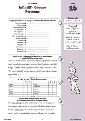 Français CM2 conjugaison ~ Cahiers malins