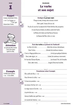 Français CM2 grammaire ~ Cahiers malins