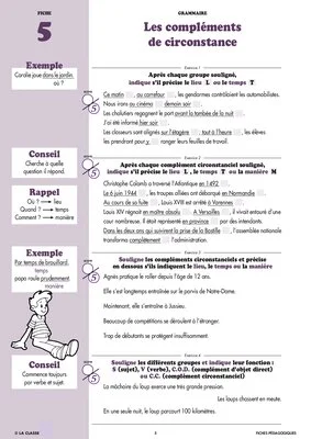 Français CM2 grammaire ~ Cahiers malins