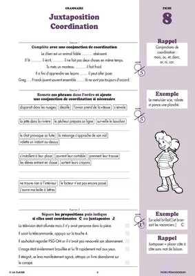 Français CM2 grammaire ~ Cahiers malins