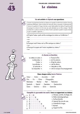 Français CM2 vocabulaire ~ Cahiers malins