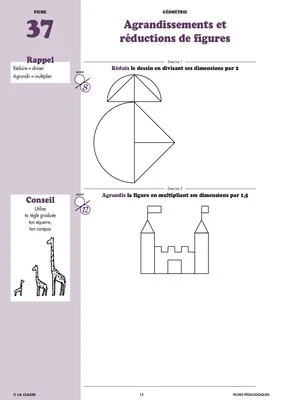 Maths CM2 géométrie ~ Cahiers malins