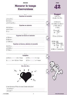 Maths CM2 mesures ~ Cahiers malins