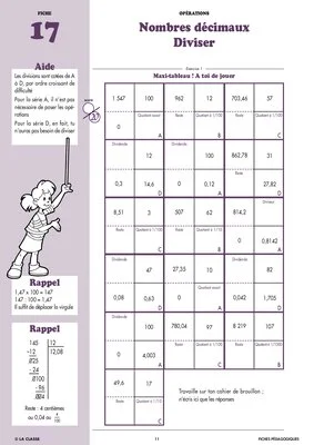 Maths CM2 opérations ~ Cahiers malins