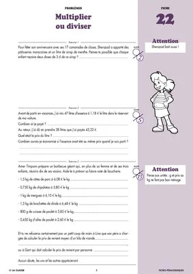 Maths CM2 problèmes ~ Cahiers malins