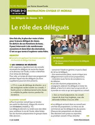 Les délégués de classe