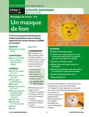 Un masque de lion