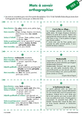 Une année de dictées CE2 décembre