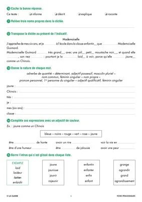 Une année de dictées CE2 décembre