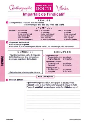 Trois groupes de verbes et temps de conjugaison
