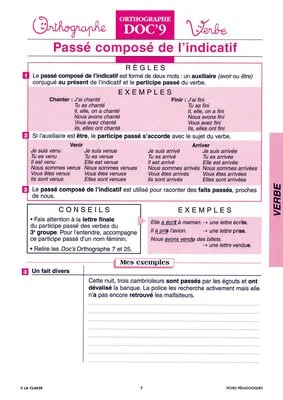 Trois groupes de verbes et temps de conjugaison