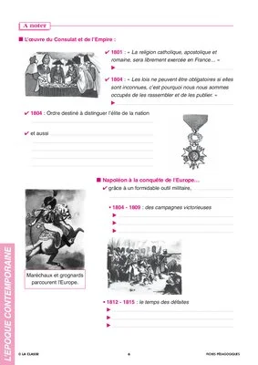 Histoire CM. Révolution française et Empire ~ Docs en stock