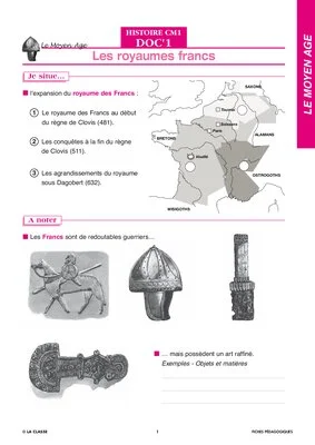 Histoire CM. Le Moyen Âge ~ Docs en stock