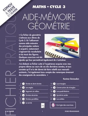 Aide mémoire géométrie