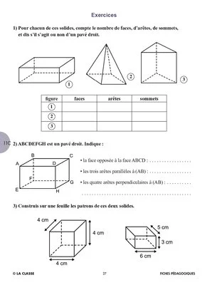 Aide mémoire géométrie