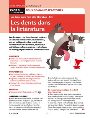 Les dents dans l'art et la littérature