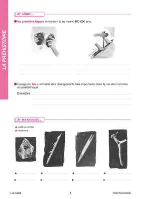Histoire CE. Préhistoire ~ Docs en stock