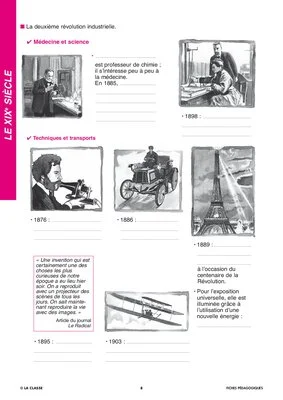 Histoire CM. Le XIXe siècle ~Docs en stock