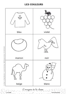 L'imagerie : les formes et les couleurs