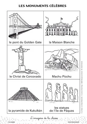 L'imagerie : les monuments célébres