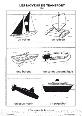 L'imagerie : les moyens de transport