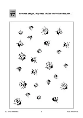 100 fiches de maths français GS. Le printemps