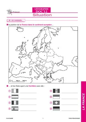 Géographie CM. La France ~ Docs en stock