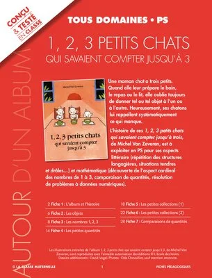 1, 2, 3 petits chats qui savaient compter jusqu'à 3