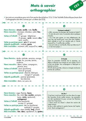 Une année de dictées CE2 février