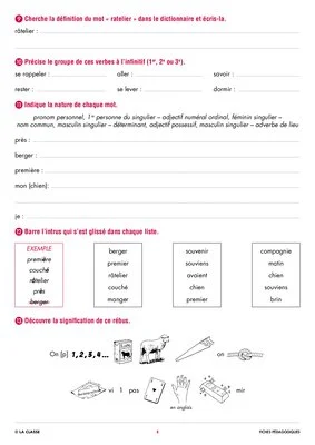 Une année de dictées CM1 février