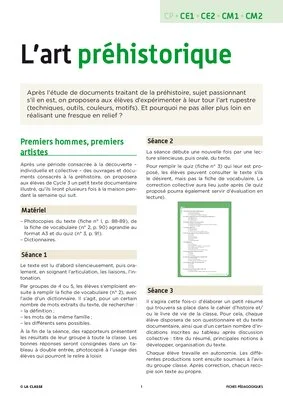 L'art préhistorique