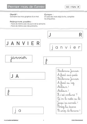 Attention visuelle GS janvier février
