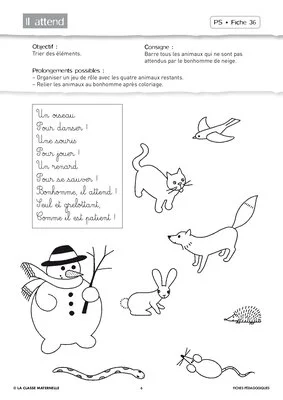 Attention visuelle PS janvier février