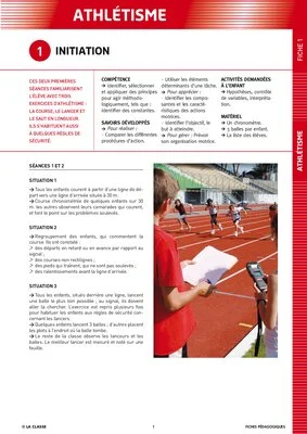 Athlétisme à l'école