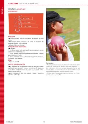 Athlétisme à l'école