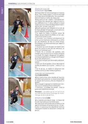 Le handball à l'école