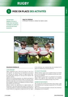 Le rugby à l'école