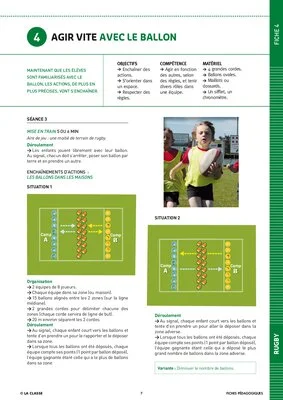 Le rugby à l'école