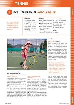 Le tennis à l'école