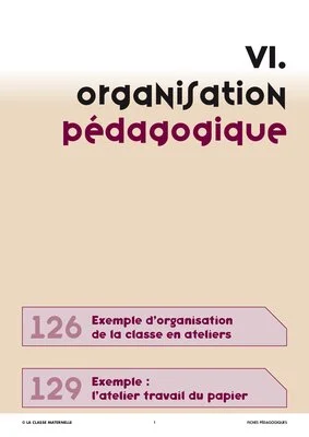 Ateliers plastiques en classe maternelle