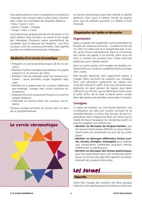 Ateliers plastiques en classe maternelle