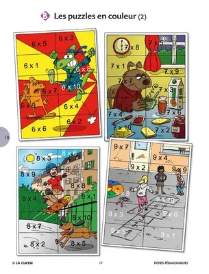 Puzzle des tables de multiplication