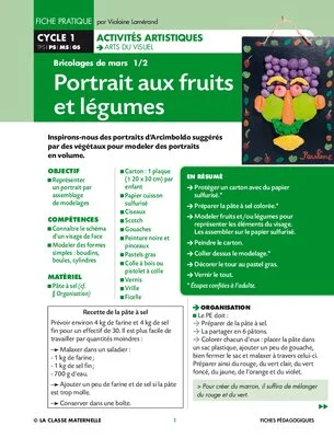 Portrait aux fruits et légumes