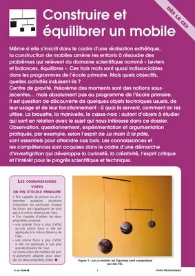 Construire et équilibrer un mobile